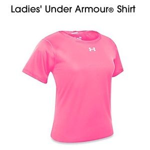 NWT | Ladies' Under Armour Shirt Fluorescent Pink